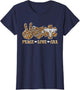Peace Love CNA Nurse Life Leopard Print Stethoscope Heart