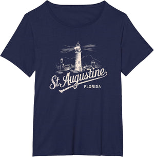St Augustine Florida Lighthouse Vintage Artwork