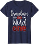 Grandma of The Wild One Shirt Plaid Lumberjack 1st Birthday
