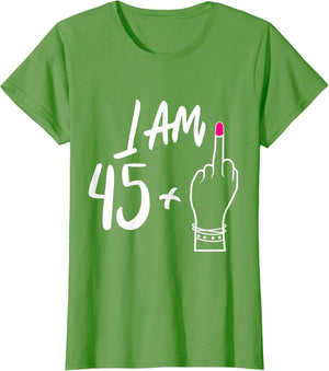 Funny Personalized 45 plu 1 = Fabulous 46 Queen Humor Bday
