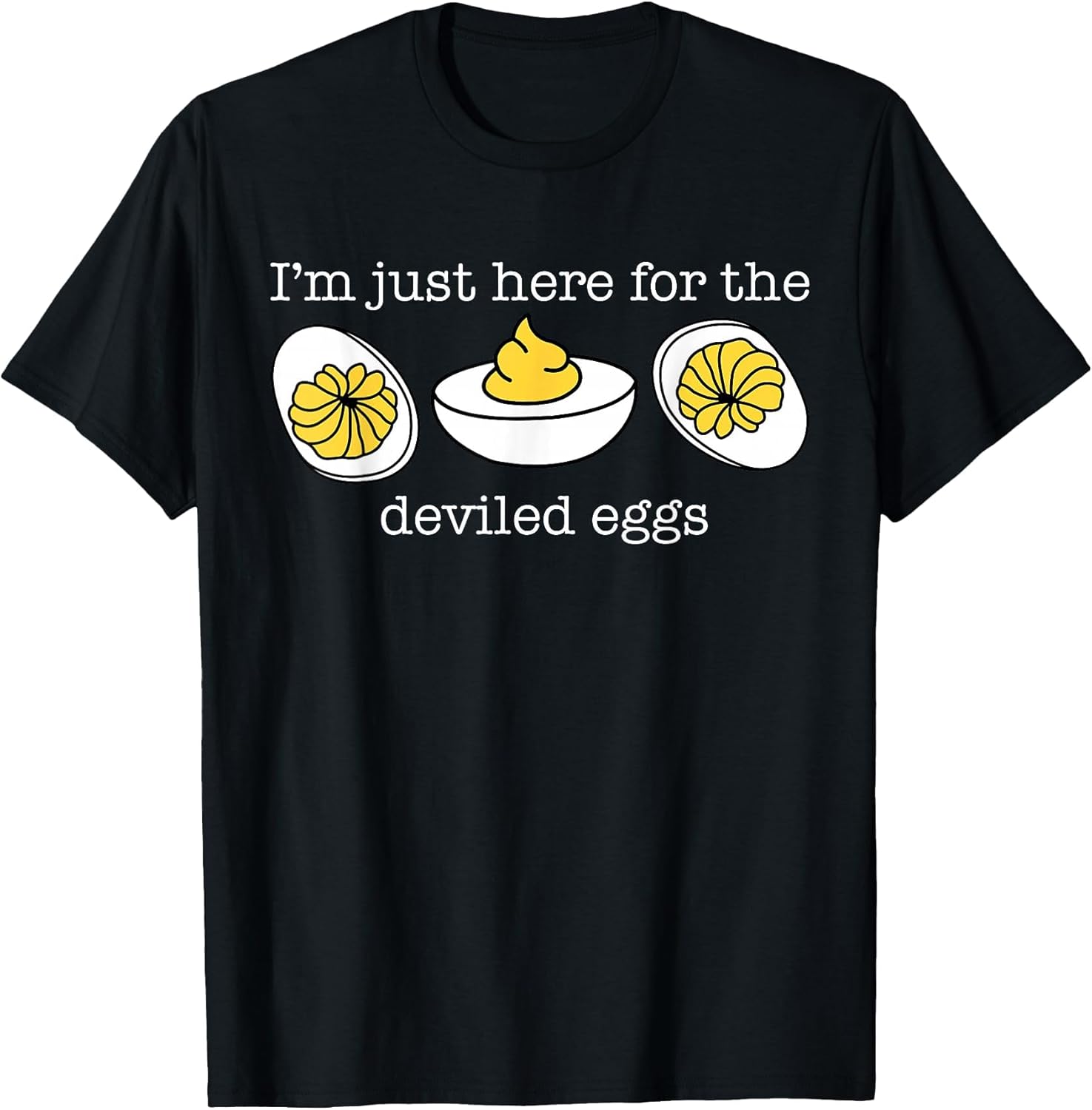 Im Just Here for The Deviled Egg Funny Holiday Vinatge Retro