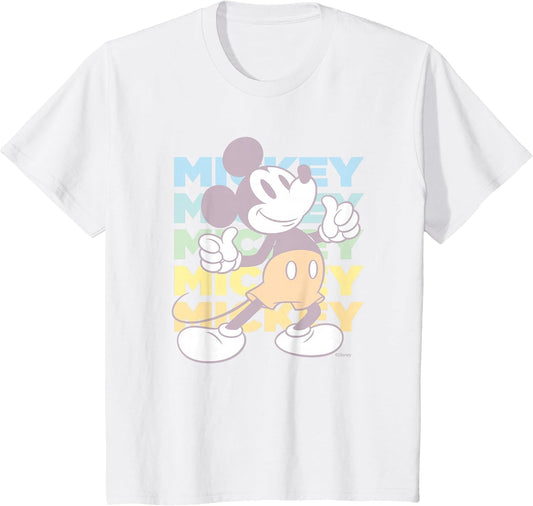 Kids Disney Mickey Mouse Vintage Classics Thumbs-Up Retro Fade