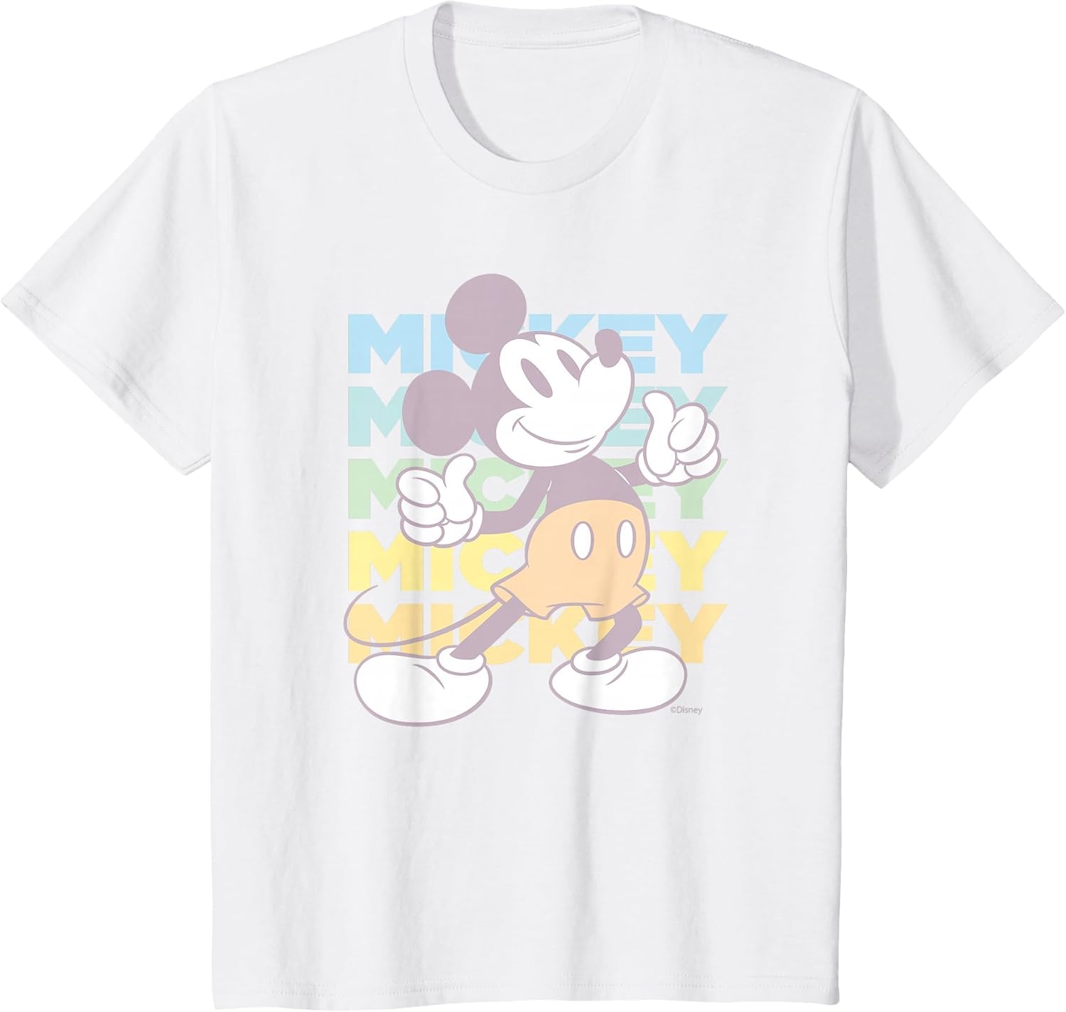 Kids Disney Mickey Mouse Vintage Classics Thumbs-Up Retro Fade