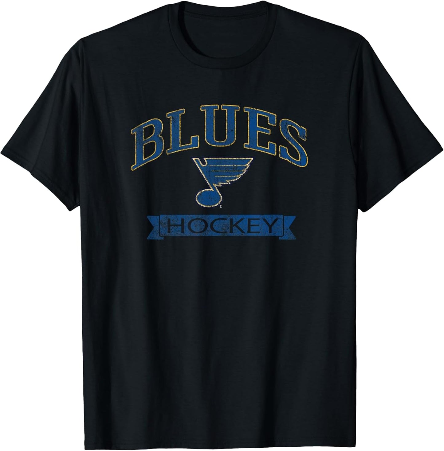 St. Louis Blues Vintage Hockey Black Officially Licensed