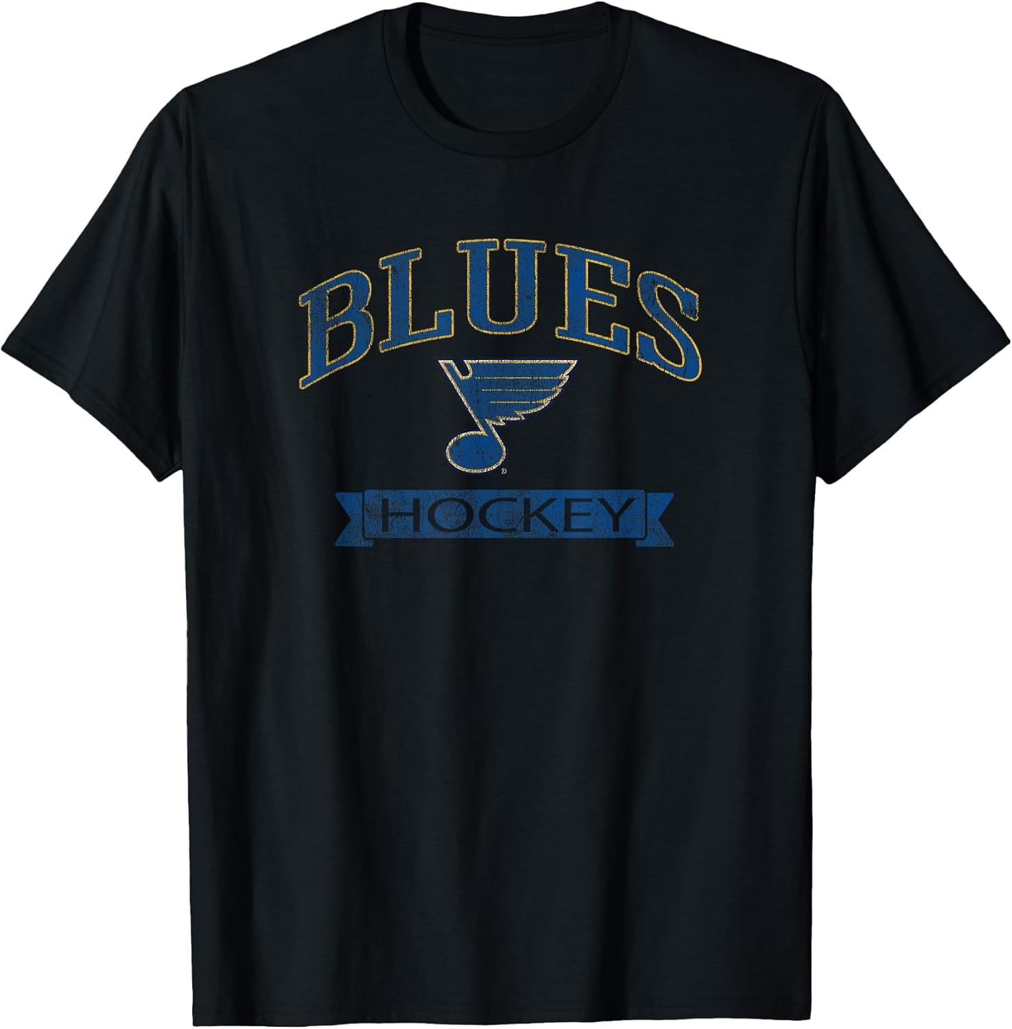 St. Louis Blues Vintage Hockey Black Officially Licensed