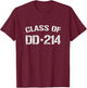 Class of DD-214 Military Veteran Retired Military DD-214