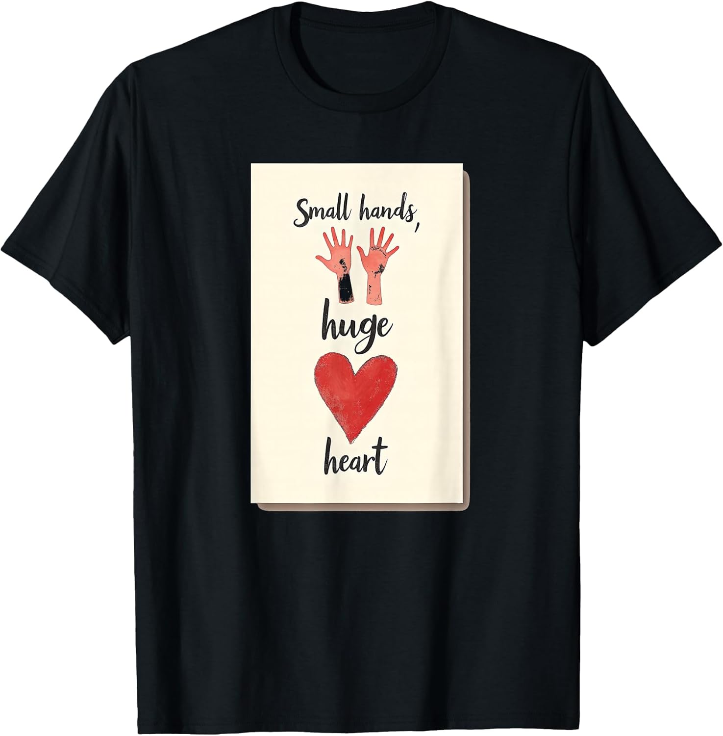 Small Hands Huge Heart Valentine Design