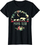 Mama Bear with 3 Cubs Shirt Floral Mother's Day