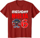 Birthday Ninja for 6 Year Old Little Ninja 6th Birthday