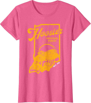 Indiana State Hoosier National Forest Retro Vintage