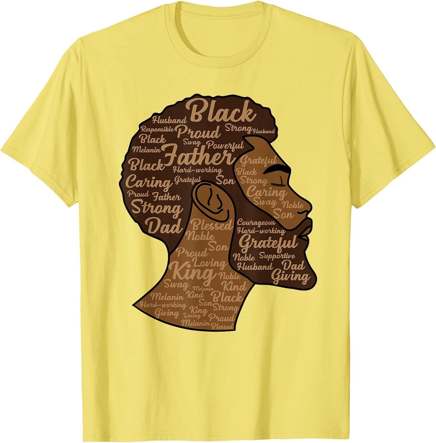 Black History Afro Men King Father Melanin African American
