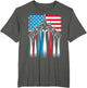 Patriotic Airplane Fighter Jet USA Flag 4th of July