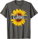 Summer Vintage Yellow Sunflower Graphic Sunflower Dad