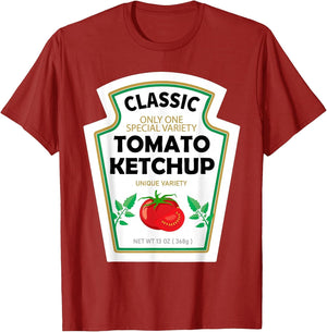 Red Ketchup DIY Costume Matching Couples Groups Halloween