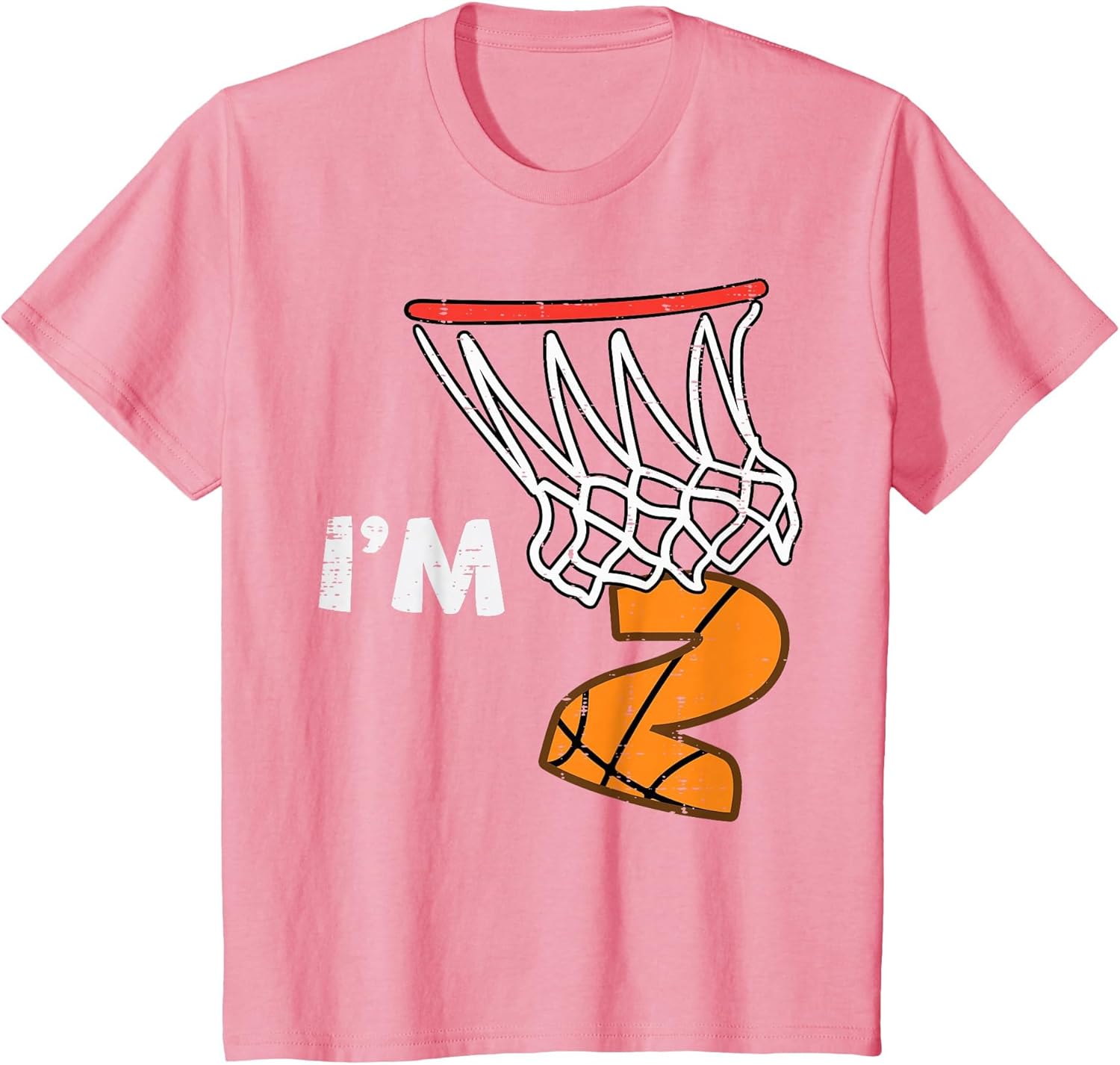 Kids 2nd Birthday Basketball Im 2 Two Year Old Bday Toddler Boys