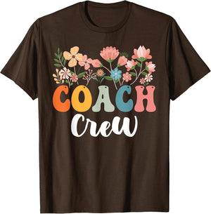 Coach Crew Team Retro Groovy Vintage First Day of School
