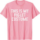 This is My Piglet Costume Halloween Funny Simple Kids Adult
