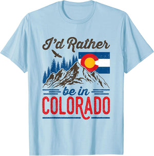 I'd Rather Be in Colorado Roots Souvenir Flag