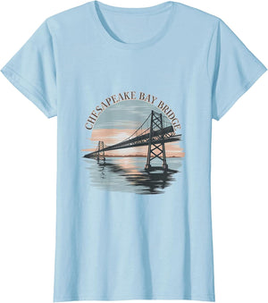 Vintage Chesapeake Bay Bridge Sunrise Memento Maryland Icon