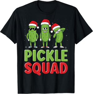 Pickle Squad - Cucumber Pickle Lover Santa Hat Christmas