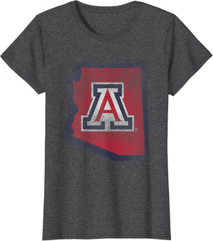 Arizona Wildcats Retro State Officially Licensed