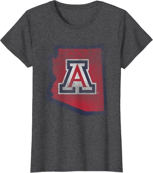 Arizona Wildcats Retro State Officially Licensed