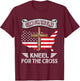 Stand for The Flag Kneel for The Cross Christian Religious