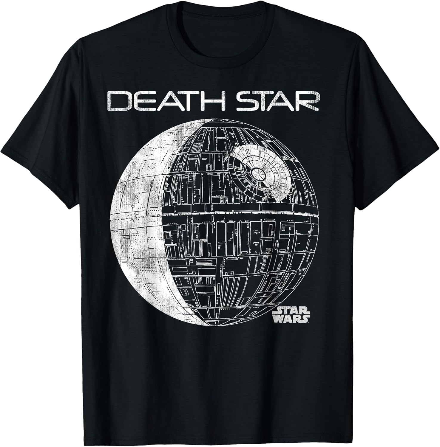 Star Wars Death Star Plans Tonal Line Art Graphic