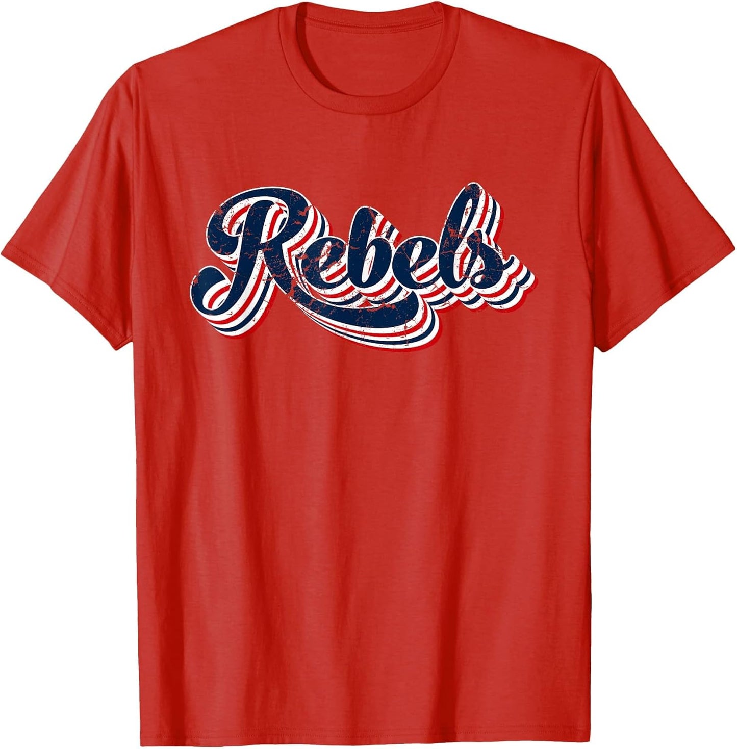 Rebels Patriotic USA America Proud 4th of July Retro Graphic