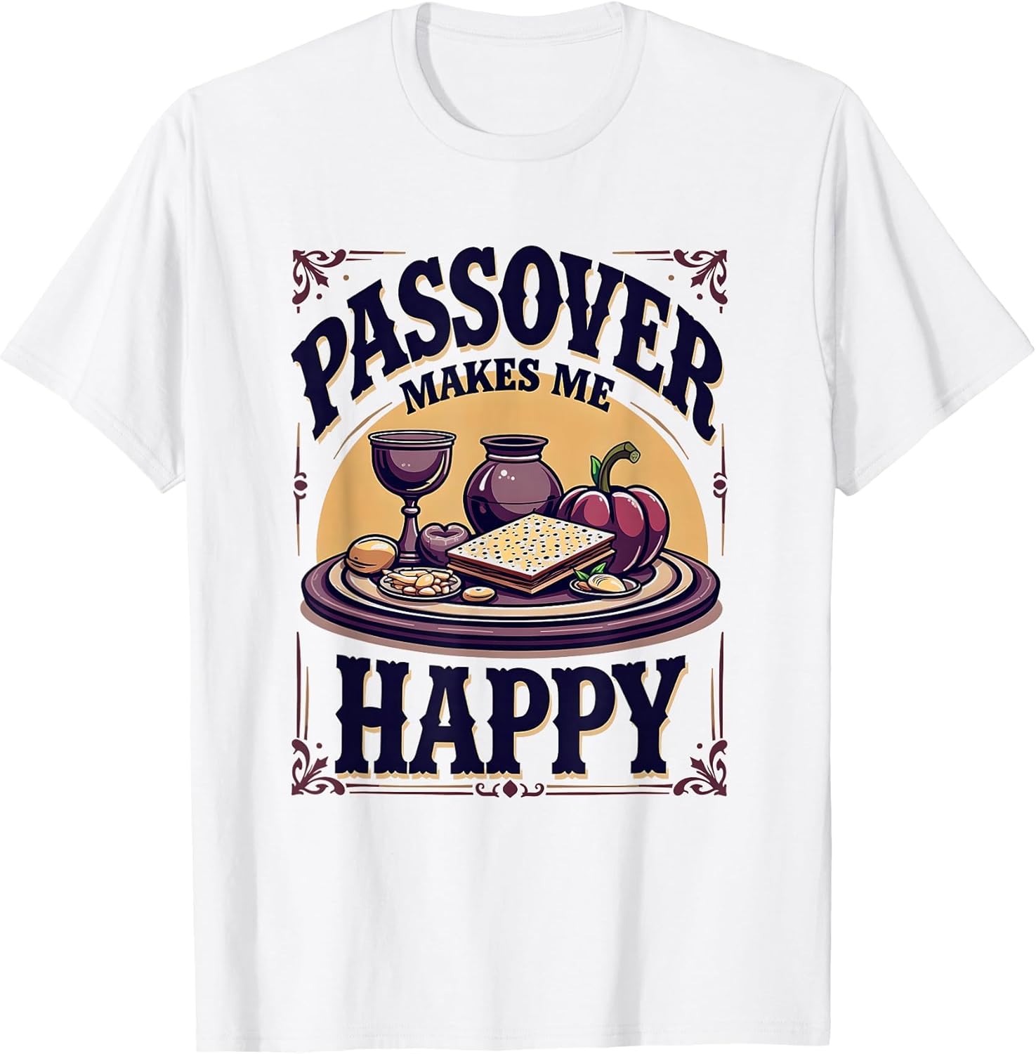 Passover Makes Me Happy Jewish Holiday Design