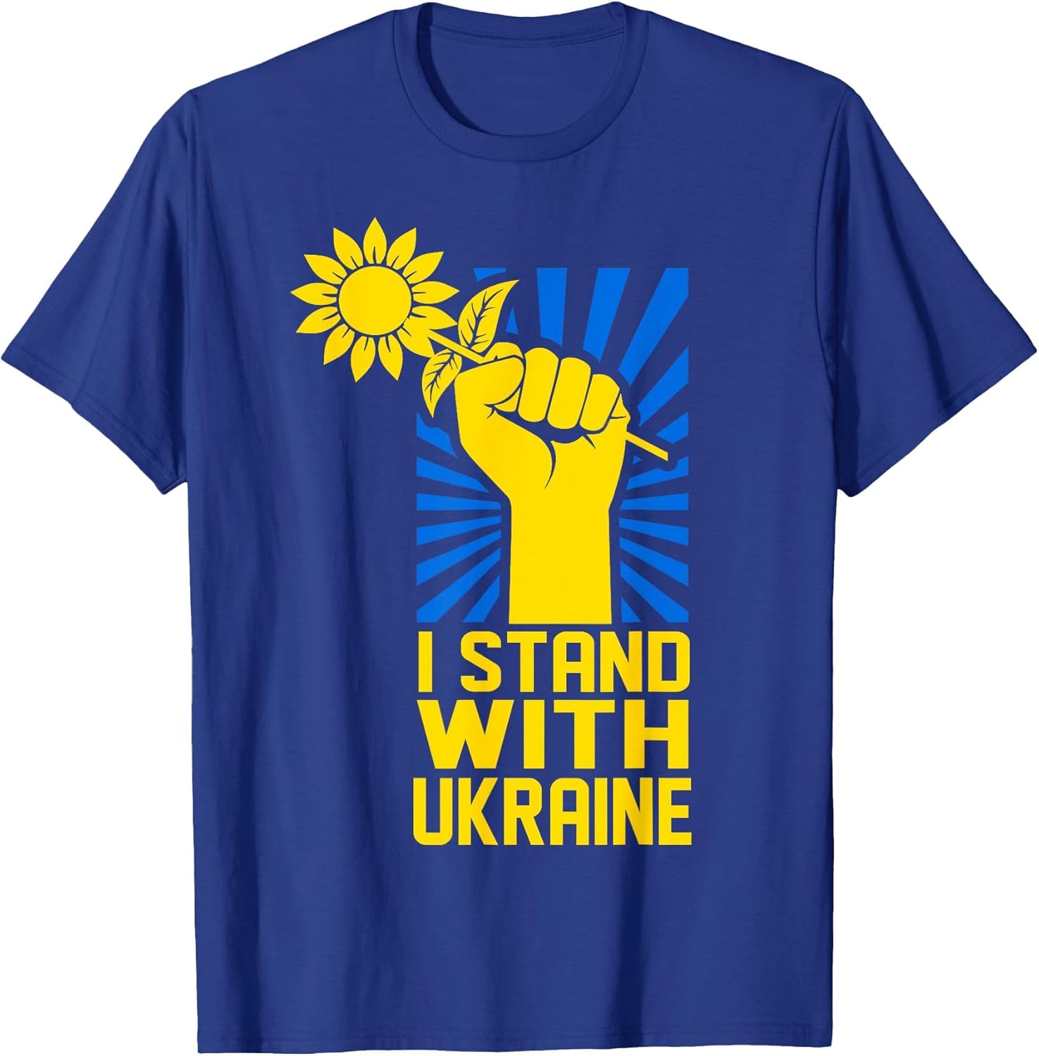 I Stand with Ukraine Sun-Flower Support Ukraine Ukrainian