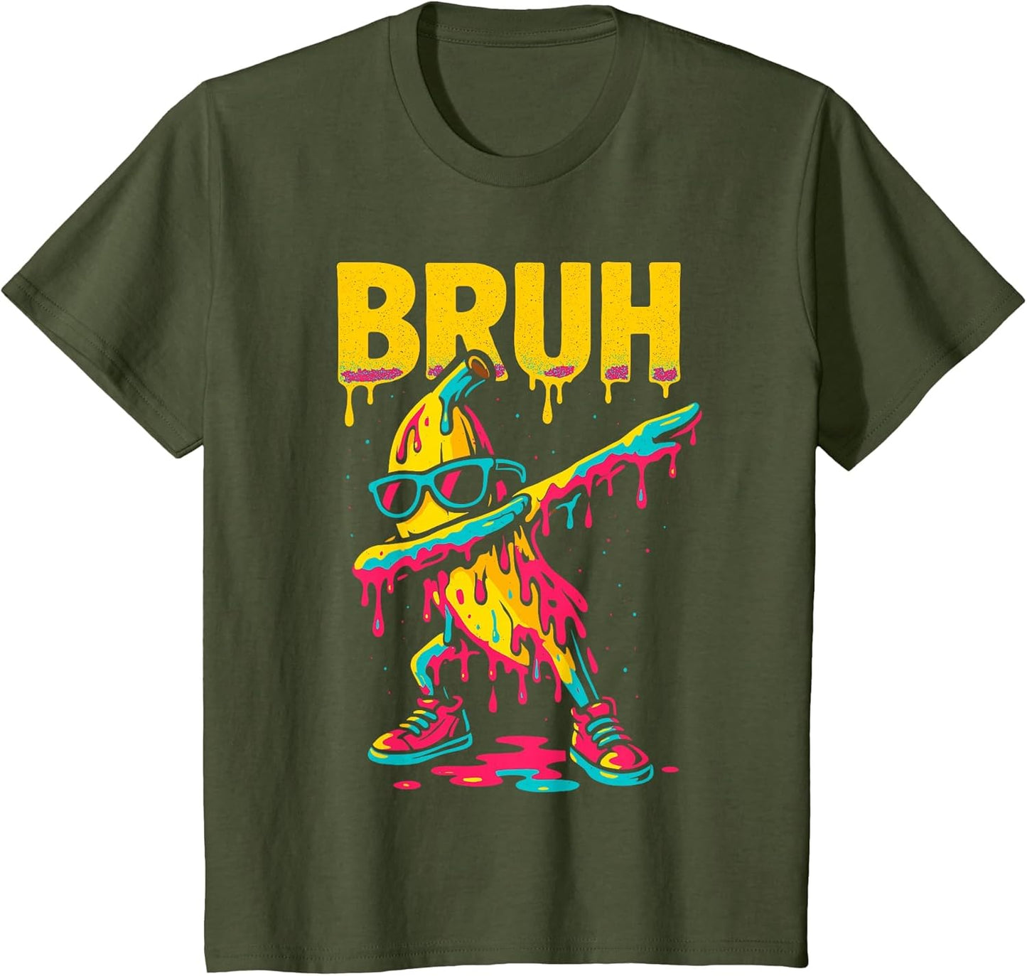 Dabbing Banana Bruh Drip Ice Cream Banana Youth Boys Kids
