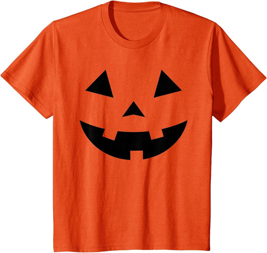 Cute Jack-O-Lantern Pumpkin Face Halloween Boys Toddler Kids