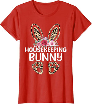 Matching Funny Leopard Print Bunny Housekeeping Easter