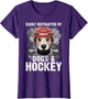 Easily Distracted By Dogs and Hockey Funny Dog Owner