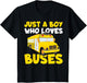 Kids School Bus Costume Just a Boy who Loves Buses