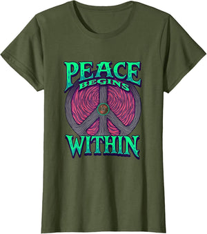 Peace Begins Within Hippie Soul Design