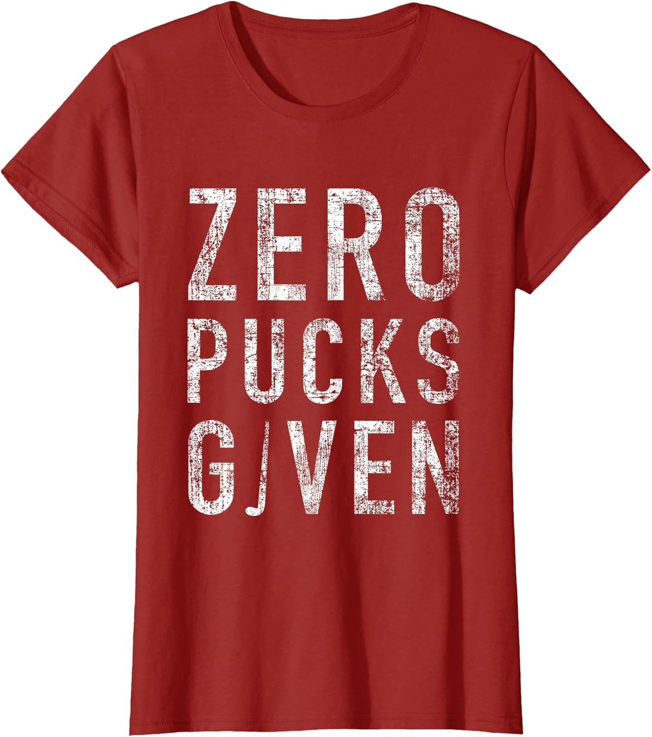 Zero Pucks Given Funny Rude Ice Hockey Stick Pun