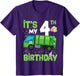 Kids It's My 4th Birthday Garbage Truck 4 Year Old Birthday Boy