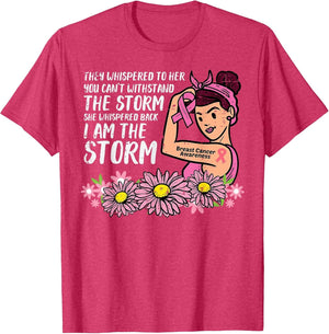I Am The Storm Rosie Riveter Breast Cancer Awareness Women