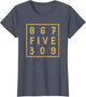 867-Five-309 80S Retro Vintage Men, Women 8675-309 Jenny