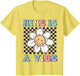 Nine is A Vibe Cute Groovy 9th Birthday Party Daisy Flower
