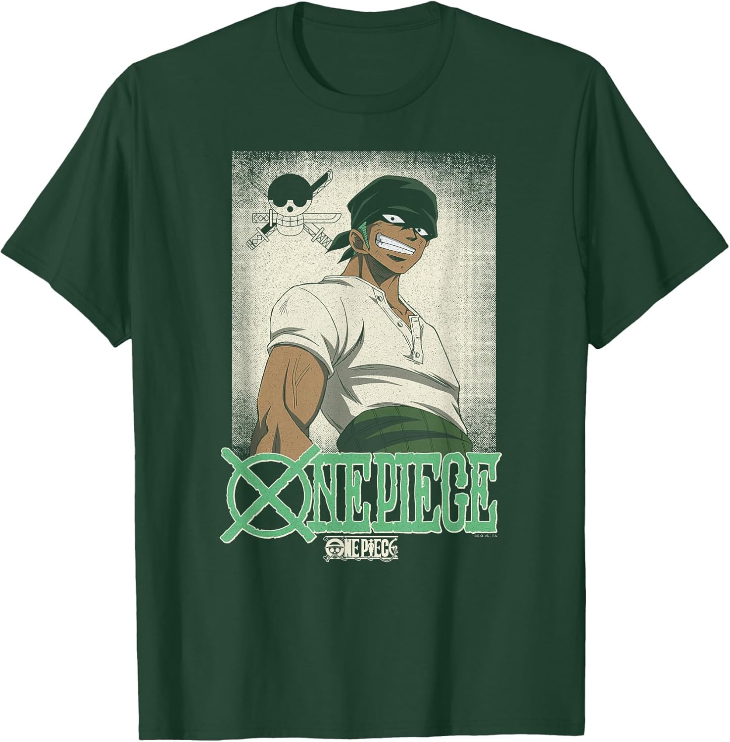 One Piece Anime Vintage Illustration Roronoa Zoro
