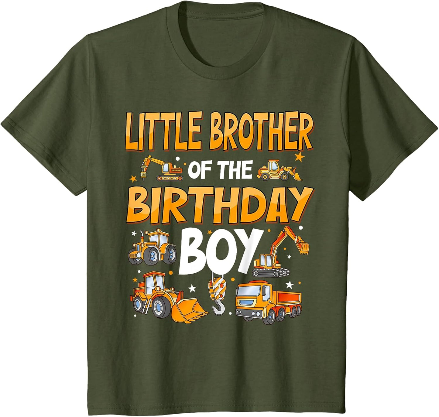 Little Brother of The Birthday Boy Construction Excavator