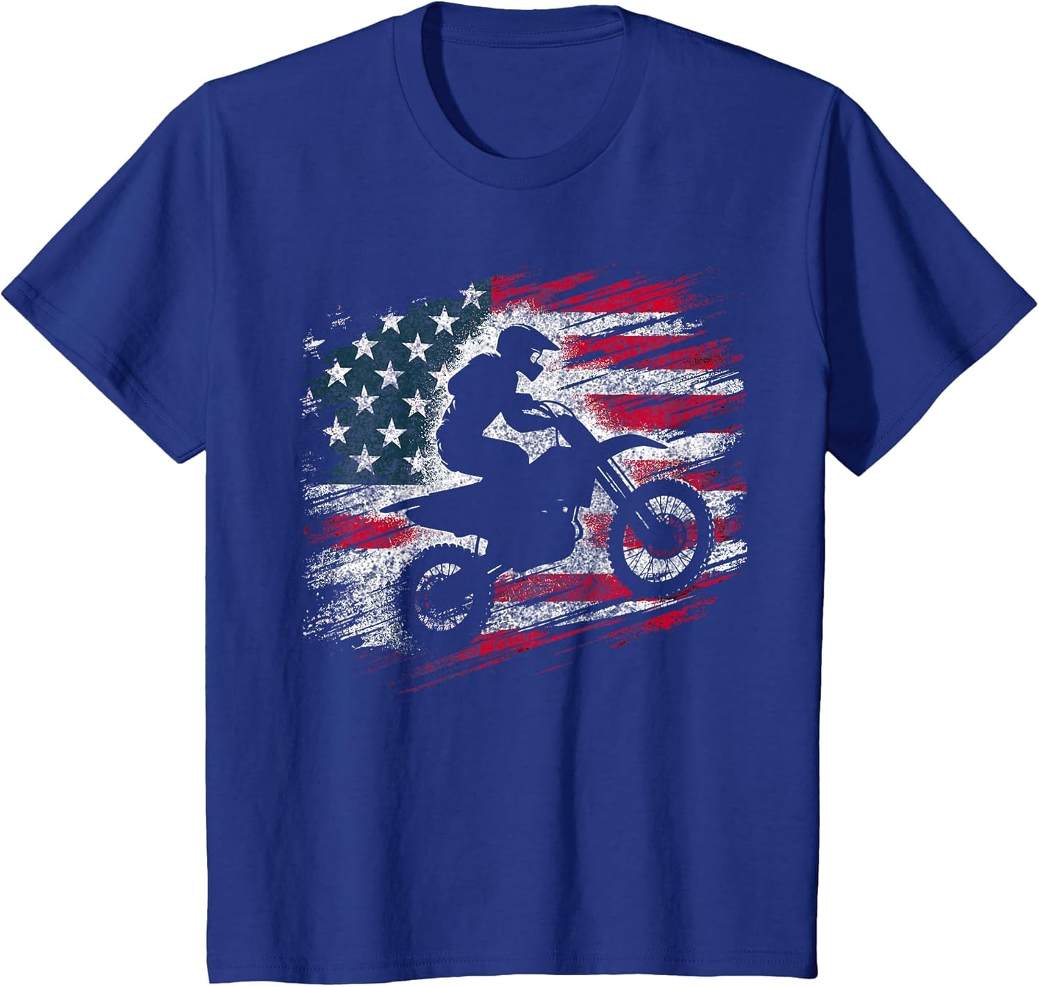 Motocross USA Dirt Bike American Flag