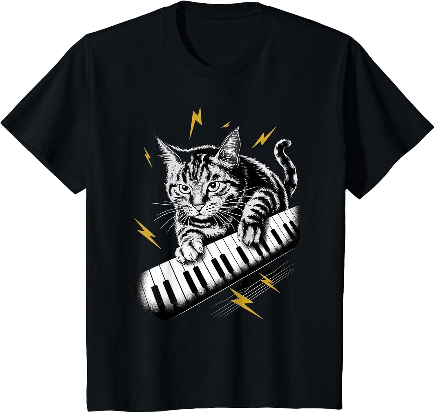 Musik Cat Playing Piano Instrument on Cat Pianist