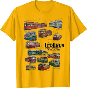 Famous PCC Trolleys Rapid Transit Streetcars Vintage