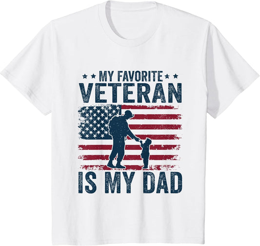 Father Veterans Day My Favorite Veteran is My Dad for Kids