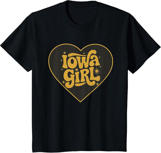 Retro Iowa Girl Heart Throwback Iowa Girls