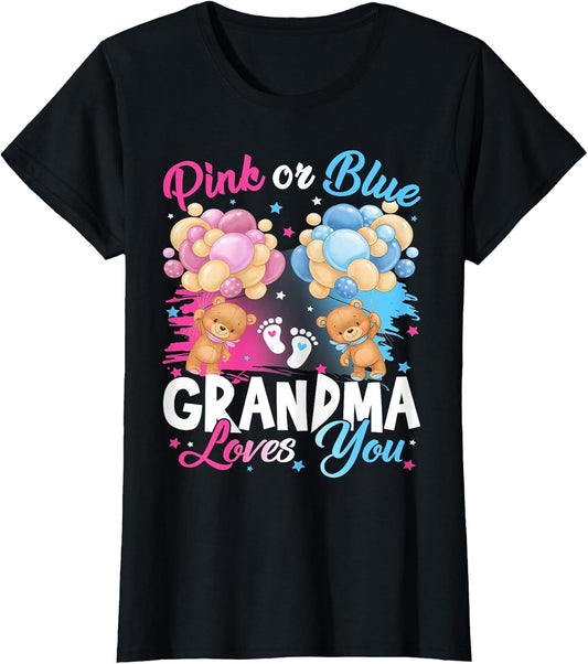Bears Pink Or Blue Grandma Loves You Gender Reveal